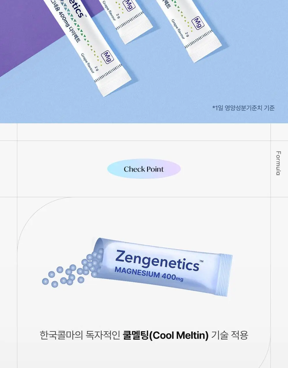 [설인아 PICK] 젠제네틱스 마그네슘 400mg 다이렉트 20포 (20일분) 상세페이지 7
